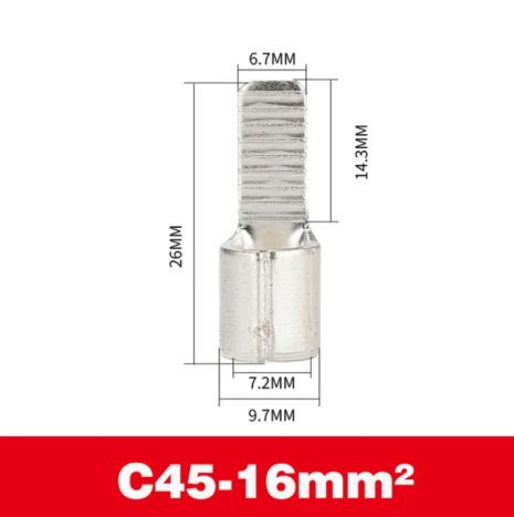 Обжимая клемма наконечник наконечники C45-16mm2 для кабеля