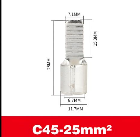 Обжимная клемма C45-25mm2 для кабеля Обжимная клемма C45-25mm2 для кабеля