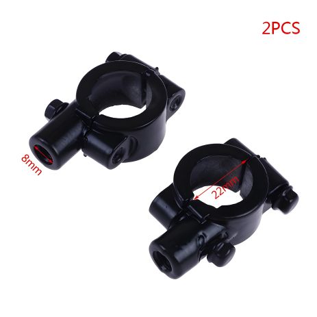 Тримач дзеркал чорна пара м8 для мототехніки