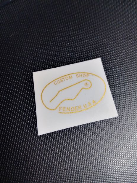 Деколь наклейка для электрогитары Fender USA Custom Telecaster Gold