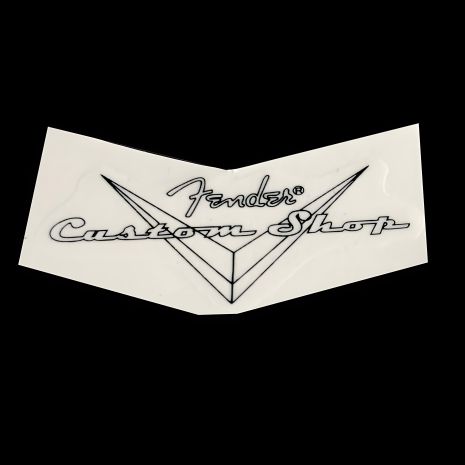 Наклейка деколь для электрогитары Fender Custom Telecaster серебристая