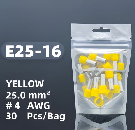Обтискні наконечники E25-16 для дротів (набір 30 штук)