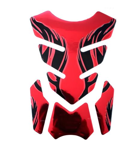 Червона захисна наклейка на бак мотоцикла