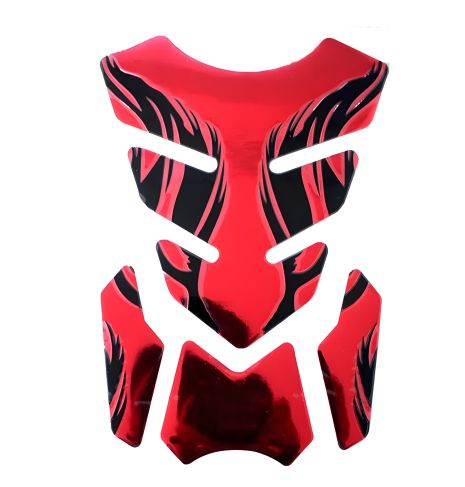 Червона захисна наклейка на бак мотоцикла