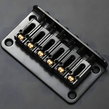 Бридж струнотримач hard tail для електрогітари, чорний