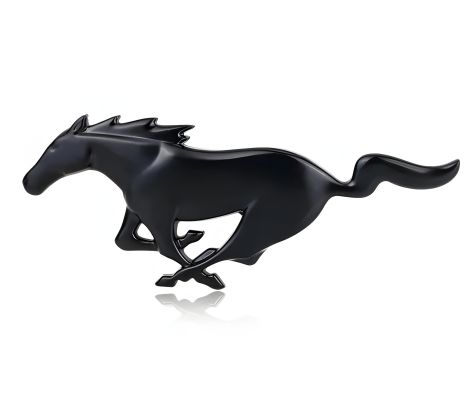 Значок для Ford mustang 2016 2017 2018 2019 форд мустанг емблема чорний 20,5 см