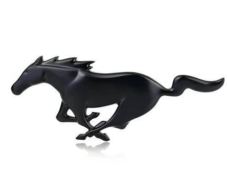 Значок для Ford mustang 2016 2017 2018 2019 форд мустанг емблема чорний 20,5 см