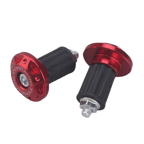 Красные заглушки для руля мотоцикла и велосипеда 16-20 мм