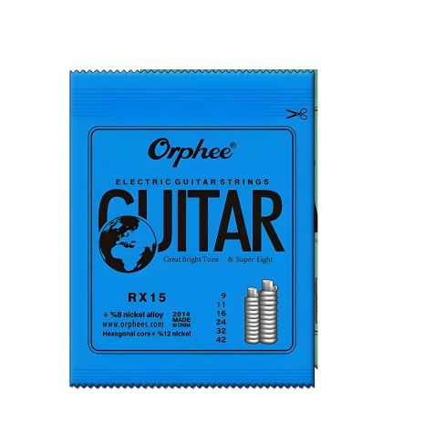 Нікелеві струни Orphee для електрогітари 009-042 Нікелеві струни Orphee для електрогітари 009-042