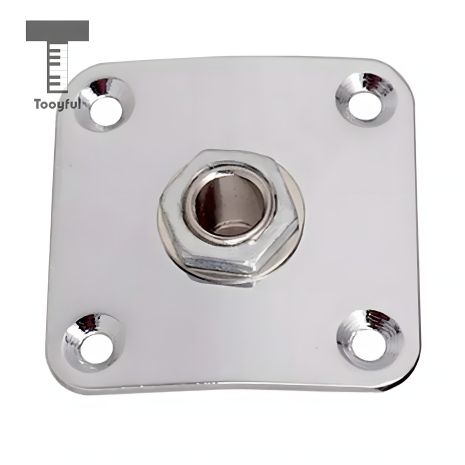 Квадратний Джек роз'єм для електрогітари Gibson Les Paul SG ES Ibanes Shur LTD ESP, ХРОМ