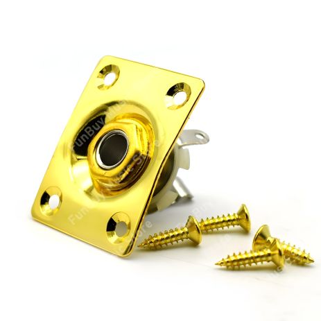 Вхідний роз'єм джек для електрогітари Gibson Les Paul SG ES Ibanez Shur LTD ESP, золотистий Вхідний роз'єм джек для електрогітари Gibson Les Paul SG ES Ibanez Shur LTD ESP, золотистий