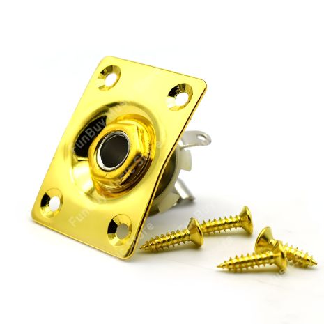 Вхідний роз'єм джек для електрогітари Gibson Les Paul SG ES Ibanez Shur LTD ESP, золотистий Вхідний роз'єм джек для електрогітари Gibson Les Paul SG ES Ibanez Shur LTD ESP, золотистий