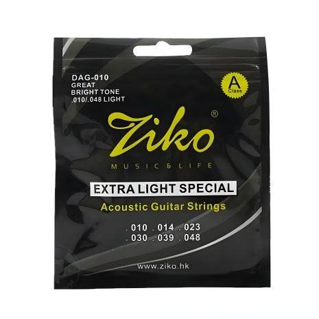 Латунні струни Ziko 10-48 для акустичної класичної гітари