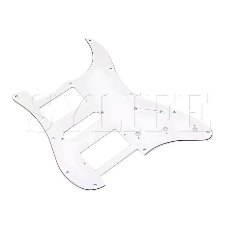 Белый пикгард для электрогитар HSH Ibanez, Fender Stratocaster ST