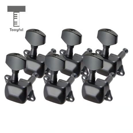 Кілки для електрогітари й акустичної гітари чорні J21 6L BC Кілки для електрогітари й акустичної гітари чорні J21 6L BC