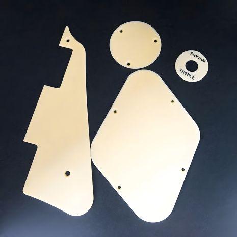 Комплект панелей і пікгарда для електрогітари Gibson Epiphone Cort Les Paul LP China бежевий Комплект панелей і пікгарда для електрогітари Gibson Epiphone Cort Les Paul LP China бежевий