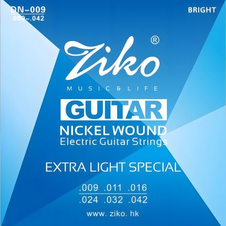 Нікелеві струни Ziko для електрогітари 009-042 Нікелеві струни Ziko для електрогітари 009-042