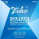 Нікелеві струни Ziko для електрогітари 009-042