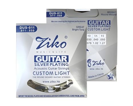 Ziko СЕРЕБРЕНІ струни для акустичної класичної гітари 011-050