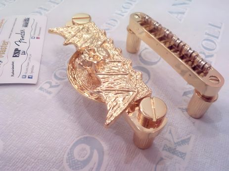 Бридж-струнотримач ЧЕРЕП тюномат Les Paul