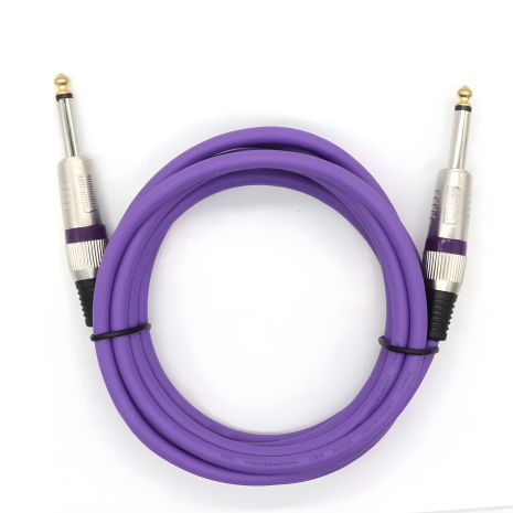 Професійний інструментальний дріт гітарний безшумний кабель для електрогітари 3 м фіолетовий Професійний інструментальний дріт гітарний безшумний кабель для електрогітари 3 м фіолетовий