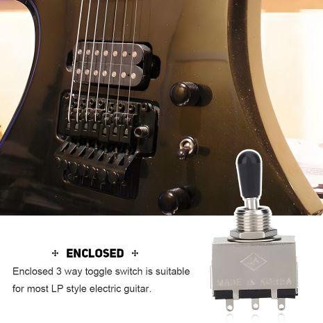 Korea switch перемикач для гітари Gibson LP Les Paul SG ES ХРОМ Korea switch перемикач для гітари Gibson LP Les Paul SG ES ХРОМ