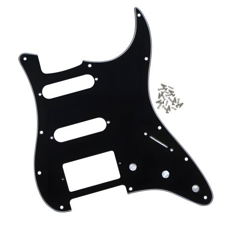 Электрогитарный пикгард SSH для Fender Stratocaster ST America черный