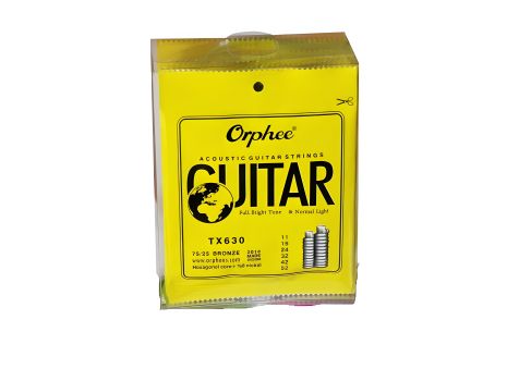 Бронзові струни Orphee для акустичної гітари 11-52