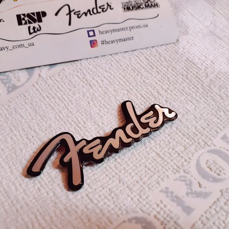 Логотип Fender наклейка для комбика Fender Champion или гитары