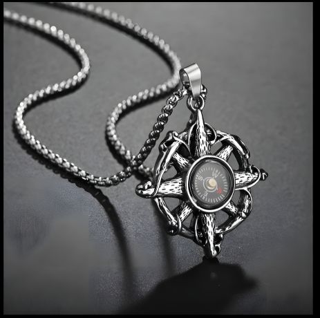 Ювелірний кулон-ланцюжок компас прикрашання біжутерія намисто