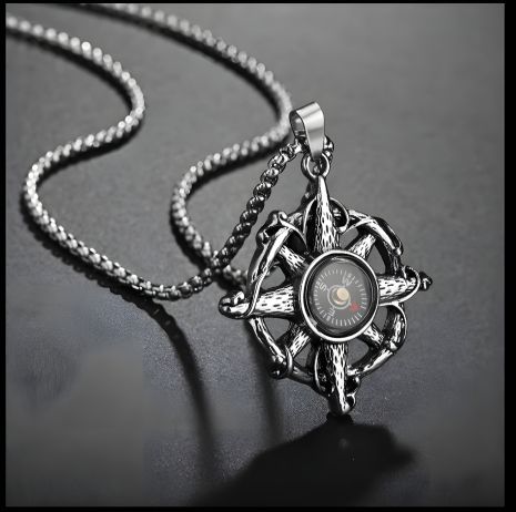 Мужской и женский кулон компас с цепочкой, украшения, бижутерия Мужской и женский кулон компас с цепочкой, украшения, бижутерия