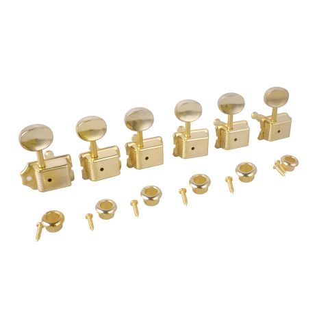 Золотисті вінтажні кілки для електрогітари й акустичної гітари 6R Stratocaster Telecaster