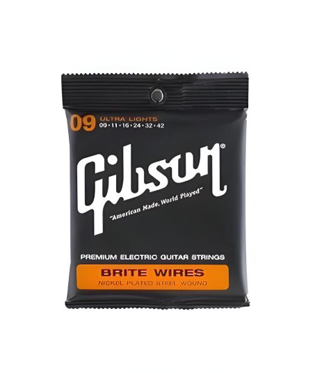 Електрогітари Струни для гітари Gibson 09-42 lights Електрогітари Струни для гітари Gibson 09-42 lights