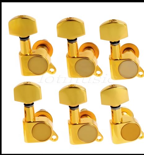 Набір кілків для електрогітар та акустичних гітар, золотисті, 6R