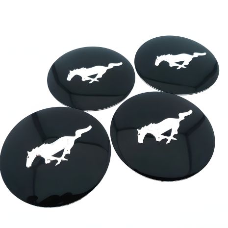 Наклейки МОСТАНГ на автомобільні ковпачки колес Mustang No 3