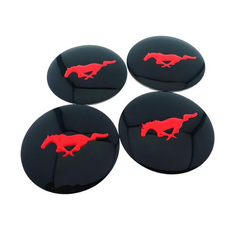 Наклейки на ковпачки коліс Mustang No 2, МОСТАНГ