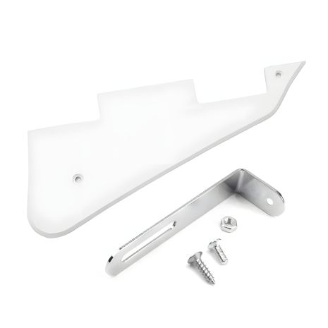 Захисна панель для електрогітари Gibson Epiphone Cort Les Paul LP China, біла, одношарова