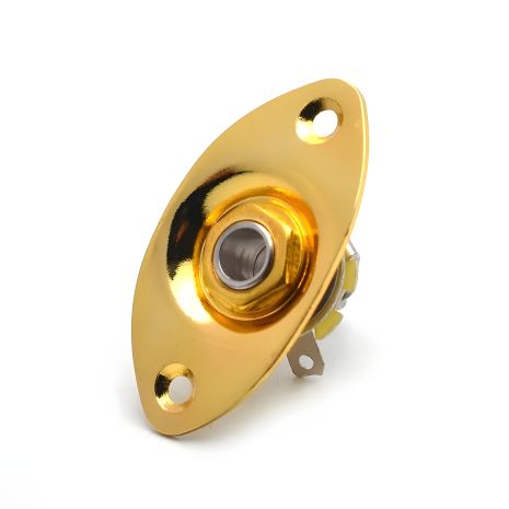 Золотий овальний вхід-роз'єм для джек Jack для електрогітари Gibson Les Paul SG ES Ibanes Shur LTD ESP