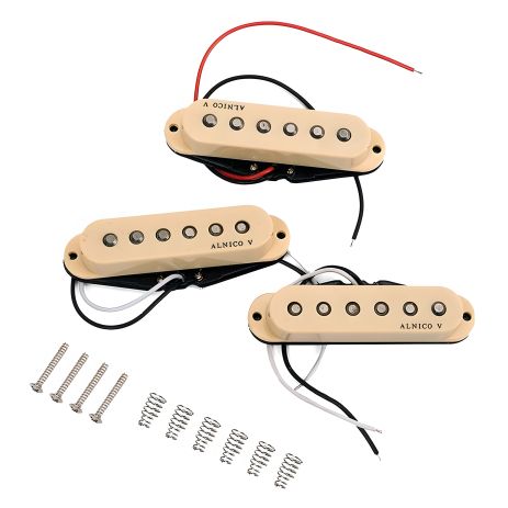 Set вінтажних синглів датчики Alnico 5 для електрогітари Fender Stratocaster squer Cort Ibanes Shur LTD ESP Set вінтажних синглів датчики Alnico 5 для електрогітари Fender Stratocaster squer Cort Ibanes Shur LTD ESP