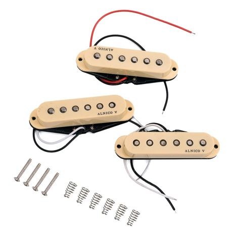 Set вінтажних синглів датчики Alnico 5 для електрогітари Fender Stratocaster squer Cort Ibanes Shur LTD ESP Set вінтажних синглів датчики Alnico 5 для електрогітари Fender Stratocaster squer Cort Ibanes Shur LTD ESP