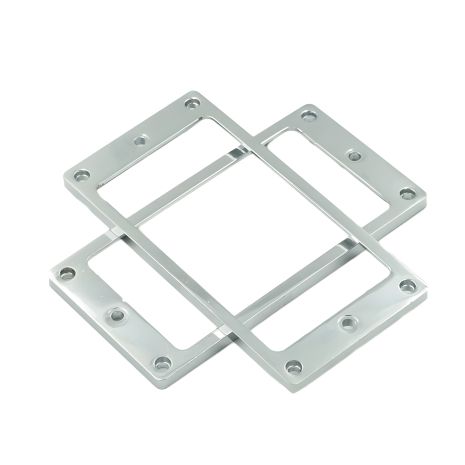 Плоскі металеві рамки для хамбакерів для електрогітари Fender Jackson LTD Squer Cort Yamaha хромові Плоскі металеві рамки для хамбакерів для електрогітари Fender Jackson LTD Squer Cort Yamaha хромові