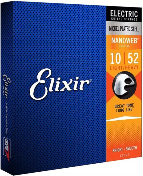Струны струни Elixir НИКЕЛЕВЫЕ для электрогитары електрогитари 010-052