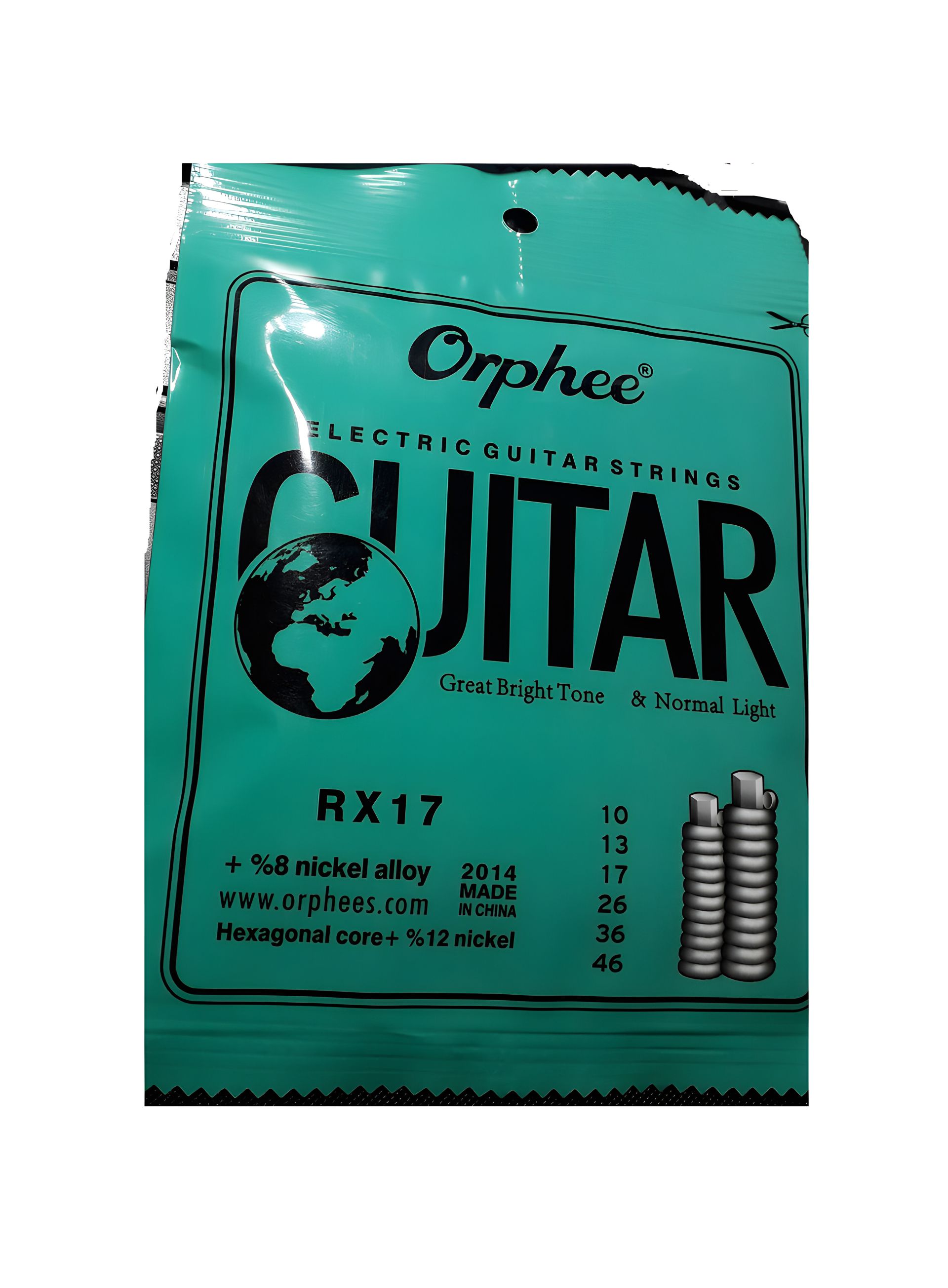 Нікелеві струни Orphee для електрогітари 010-046 Нікелеві струни Orphee для електрогітари 010-046