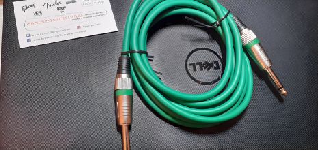 Інструментальний гітарний кабель для електрогітари 1/4, 3 м салатовий, безшумний професійний елітний дріт Інструментальний гітарний кабель для електрогітари 1/4, 3 м салатовий, безшумний професійний елітний дріт