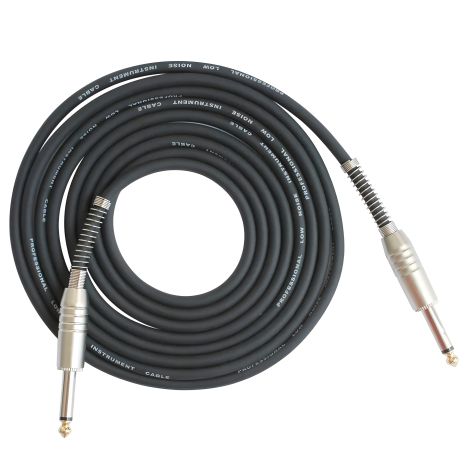 Професійний гітарний кабель 3 м, чорний Професійний гітарний кабель 3 м, чорний