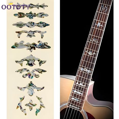 Перламутровые инкрустационные стикеры маркеры для накладки грифа гитары