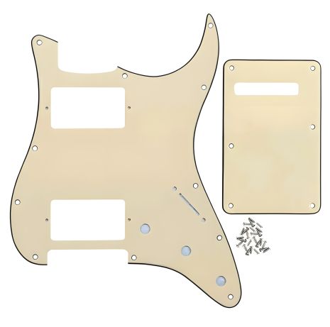 Пікгард бекплейт для електрогітари HH Fender Stratocaster ST China бежевий на АМІКУ
