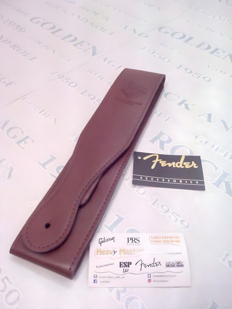 Коричневый нубуковый ремень Fender для электрогитары