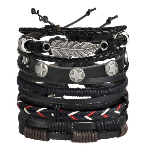 Кожаный браслет для меломана, гитариста, рокера