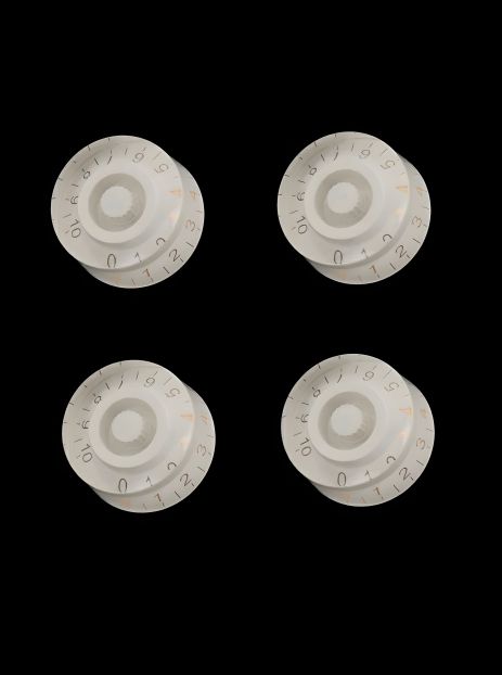 Ручки для потенціометрів гітар Gibson Epiphone Les Paul LP Fender Jackson Cort, білі Custom Ручки для потенціометрів гітар Gibson Epiphone Les Paul LP Fender Jackson Cort, білі Custom